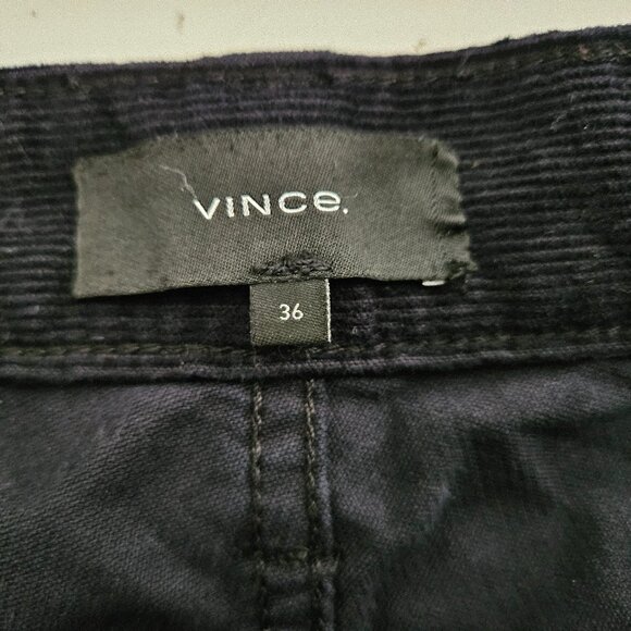 Vince Men's Corduroy Black Pants 36 - The Dylan Slim Fit 5-Pocket - Casual - Picture 3 of 10